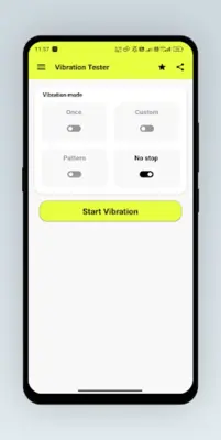 Vibration Tester android App screenshot 1