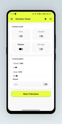 Vibration Tester android App screenshot 2