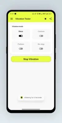 Vibration Tester android App screenshot 4